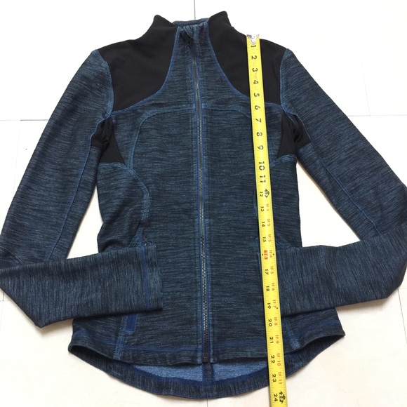 Lululemon🍋Forme Jacket Slub Denim Blue / Black 4 - Picture 7 of 8